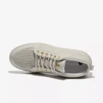 Leandro Lopes Low Top Schuhe Ezio Beige Leather Stripe (3)