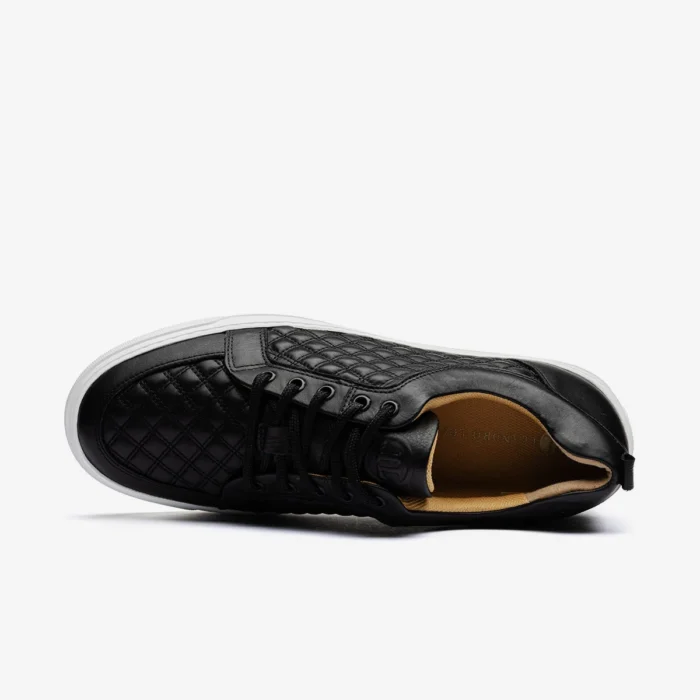 Leandro Lopes Low Top Schuhe Ezio Double Stitched Black (2)