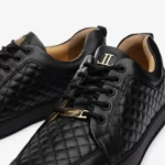 Leandro Lopes Low Top Schuhe Ezio Nero Gold (2)