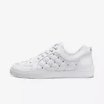 Leandro Lopes Low Top Schuhe Ezio White Diamond Rivets (5)