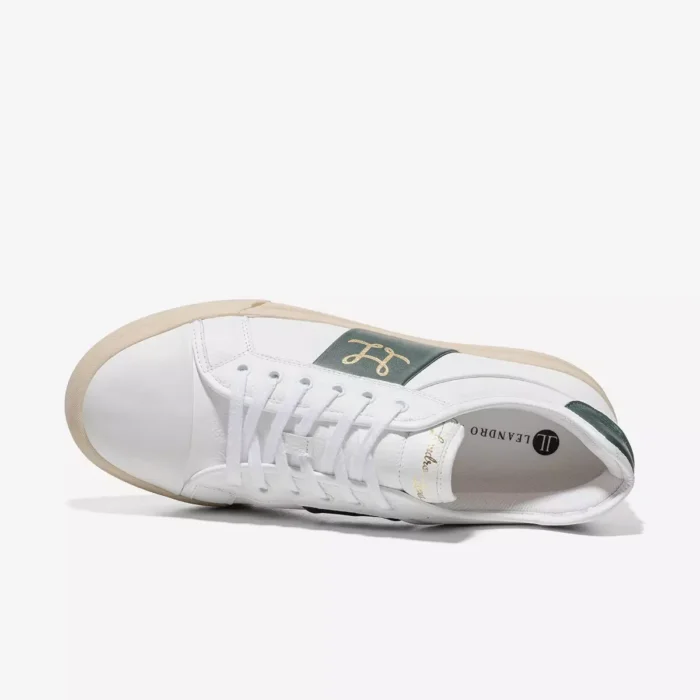 Leandro Lopes Low Top Schuhe Felix White Green Gold (2)