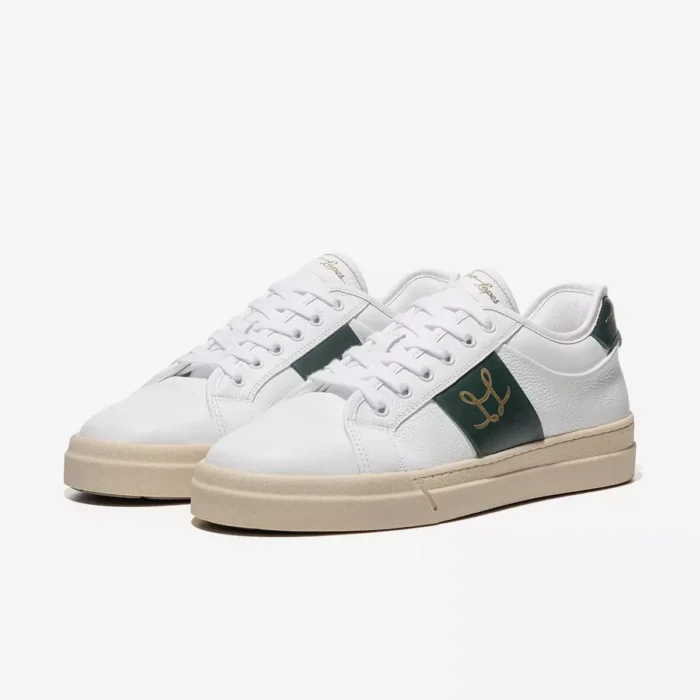 Leandro Lopes Low Top Schuhe Felix White Green Gold (4)