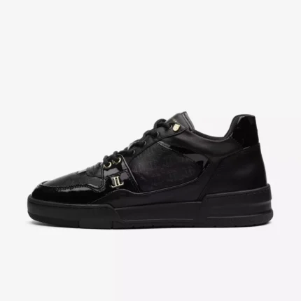 Leandro Lopes Low Top Schuhe Jordy V Black Varnish Gold (5)